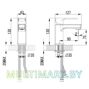 Смеситель Lemark PLUS GRACE LM1506C картинка 3
